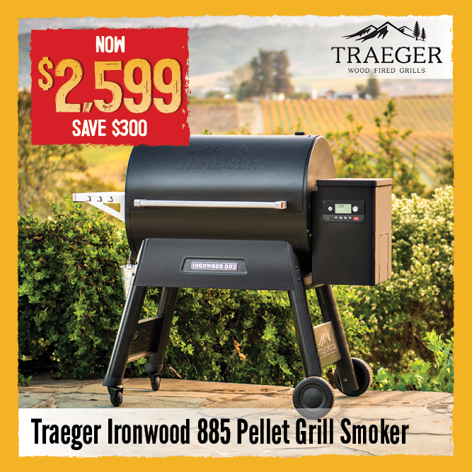 Now $2599 Save $300 Traeger Ironwood 885 Pellet Grill Smoker| Shop Now